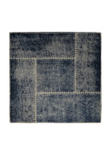 Persian Rug Handmade Square Antique Vintage 2'7"x2'7" (3x3) Gray Distressed Patchwork Design #A34311