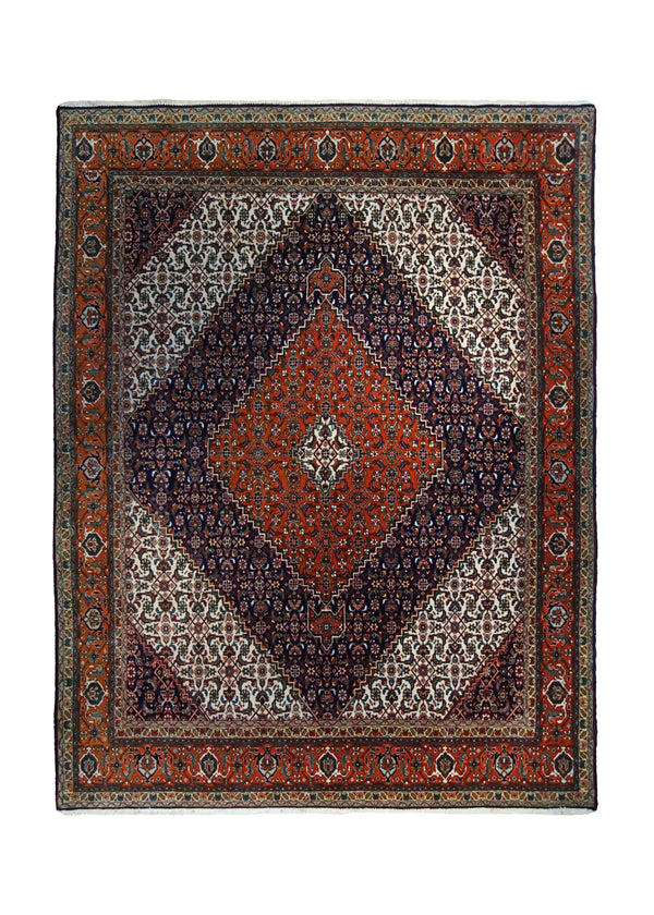 Persian Rug Tabriz Handmade Area Traditional 8'3"x10'7" (8x11) Red Mahi Fish Design #A34363