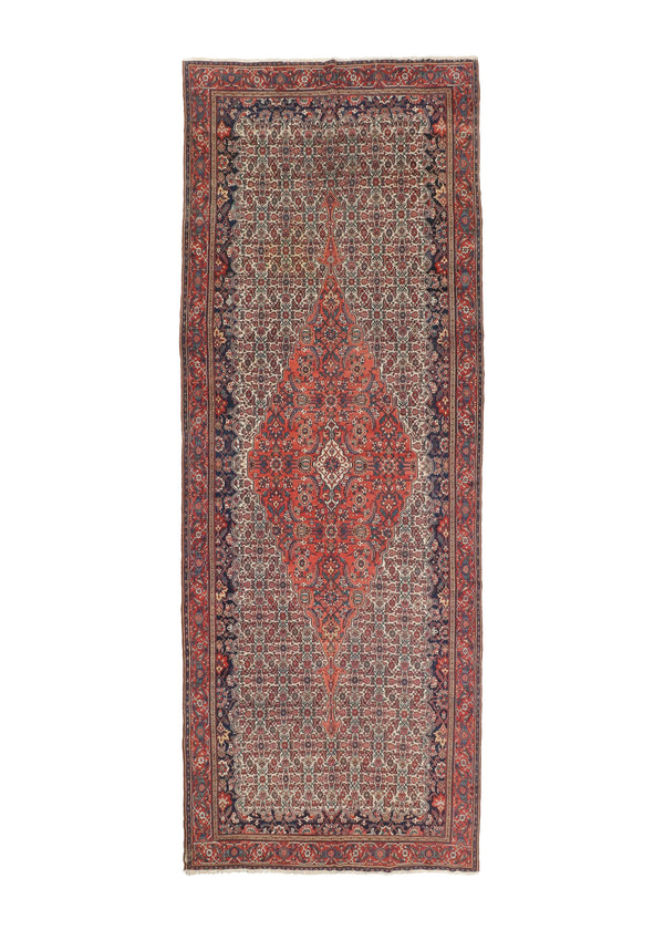 Persian Rug Sanandaj Handmade Area Runner Antique Traditional 7'2"x19'8" (7x20) Red Herati Design #A34746