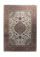A18231 Persian Rug Tabriz Handmade Area Traditional 4'11'' x 6'8'' -5x7- Whites Beige Pink Floral Naghsh Design