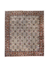 A31211 Persian Rug Bijar Handmade Area Traditional 8'4'' x 9'7'' -8x10- Whites Beige Red Floral Design