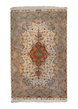 Persian Rug Tabriz Handmade Area Traditional 6'8"x10'5" (7x10) Pink Green Pink Floral Design #A36564