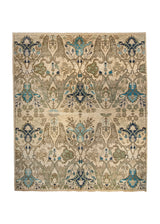Oriental Rug Pakistani Handmade Area Transitional 8'0"x10'0" (8x10) Green Green Tree of Life Design #A36584