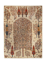 Oriental Rug Pakistani Handmade Area Transitional 5'6"x7'9" (6x8) Red Red Geometric Design #A36571