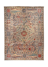 Oriental Rug Afghan Handmade Area Transitional 9'0"x12'3" (9x12) Red Red Abstract Design #A36555