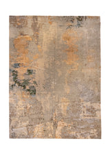 Oriental Rug Indian Handmade Area Modern 10'0"x13'10" (10x14) Whites/Beige Whites/Beige Abstract Design #A36478