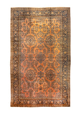 Persian Rug Kashan Handmade Area Antique Traditional 12'4"x20'5" (12x20) Blue Blue Tree of Life Design #A36471