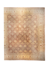 Oriental Rug Pakistani Handmade Area Vintage Transitional 12'10"x16'5" (13x16) Red Whites/Beige Red Antique Washed Floral Design #A36612
