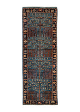 Oriental Rug Pakistani Handmade Runner Transitional 2'0"x6'0" (2x6) Red Red Tree of Life Design #A36591