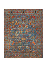 Oriental Rug Pakistani Handmade Area Transitional 8'10"x11'4" (9x11) Orange Orange Floral Design #A36554