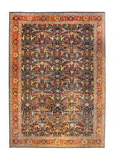 Oriental Rug Pakistani Handmade Area Transitional 11'11"x17'10" (12x18) Blue Red Geometric Design #A36606