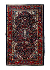 Persian Rug Tabriz Handmade Area Traditional 3'6"x5'10" (4x6) Whites/Beige Red Whites/Beige Mahi Fish Design #A36459