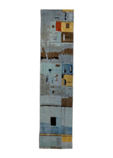 Oriental Rug Indian Handmade Runner Modern 1'10"x8'0" (2x8) Yellow/Gold Whites/Beige Yellow/Gold Geometric Design #A36610