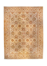Oriental Rug Pakistani Handmade Area Transitional 13'10"x17'6" (14x18) Whites/Beige Antique Washed Floral Design #A36526