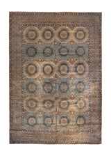 Oriental Rug Pakistani Handmade Area Traditional 9'9"x14'2" (10x14) Green Whites/Beige =RIGHT(A143,LEN(A143) - (FIND(" ",A143))) Mamluk Design #A36491