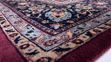 Oriental Rug Indian Handmade Area Traditional 7'10"x9'8" (8x10) Pink Floral Design #25730