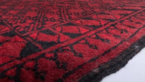 Oriental Rug Afghan Handmade Area Tribal 8'0"x10'4" (8x10) Red Ersari Design #32028