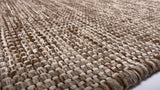 Oriental Rug Indian Handmade Area Modern 8'1"x10'0" (8x10) Whites/Beige Open Design #32997