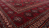Oriental Rug Pakistani Handmade Area Tribal 8'0"x10'0" (8x10) Red Bokhara Design #35482
