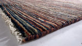 Oriental Rug Pakistani Handmade Area Modern 7'10"x9'7" (8x10) Multi-color Stripes Design #35645