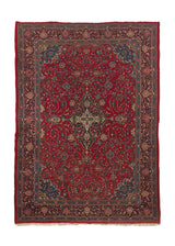 11320 Persian Rug Sarouk Handmade Area Traditional 8'0'' x 11'0'' -8x11- Red Floral Design