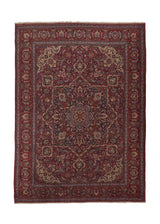 13404 Persian Rug Mashhad Handmade Area Traditional 10'4'' x 14'5'' -10x14- Red Blue Floral Design