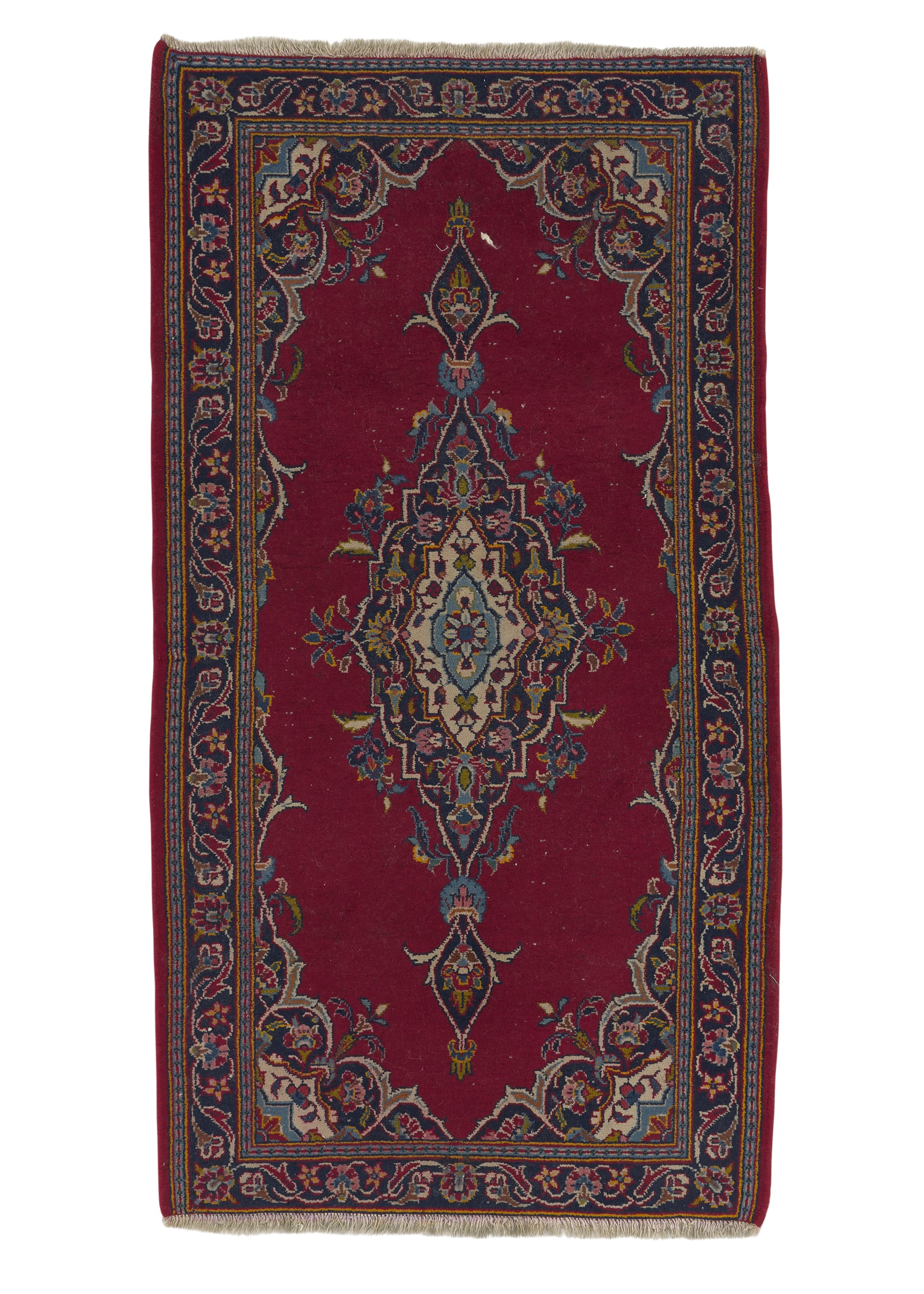 Persian Rug Kashan Handmade Area Traditional 2'5
