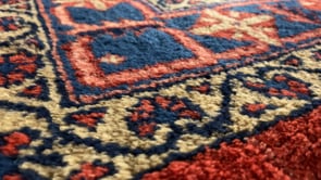 Persian Rug Viss Handmade Area Tribal Vintage 7'0"x10'4" (7x10) Red Geometric Design #33407