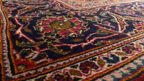 Persian Rug Ardakan Handmade Area Traditional 6'5"x10'6" (6x11) Red Blue Toranj Mehrab Design #19492