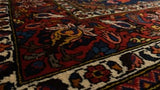 Persian Rug Bakhtiari Handmade Area Tribal Vintage 6'8"x10'0" (7x10) Red Floral Design #34125