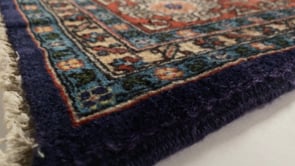 Oriental Rug Turkish Handmade Area Traditional 6'5"x10'3" (6x10) Purple Blue Green Garden Design #34835