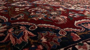 Persian Rug Bakhtiari Handmade Area Tribal 6'11"x10'2" (7x10) Red Floral Design #35480