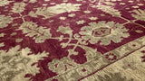 Persian Rug Tabriz Handmade Area Traditional 6'11"x9'9" (7x10) Red Yellow/Gold Floral Design #22674