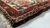 Persian Rug Bakhtiari Handmade Area Tribal 7'1"x9'10" (7x10) Red Green Geometric Design #17925
