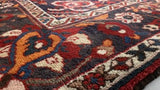 Persian Rug Bakhtiari Handmade Area Tribal Vintage 6'9"x10'2" (7x10) Red Floral Design #24229