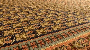 Persian Rug Sanandaj Handmade Area Tribal 6'9"x9'10" (7x10) Orange Geometric Design #28485