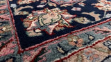Oriental Rug Indian Handmade Area Traditional 5'6"x8'6" (6x9) Red Blue Floral Design #21792