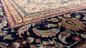 Oriental Rug Chinese Handmade Area Traditional 6'0"x9'0" (6x9) Red Whites/Beige Open Field Herati Design #24699