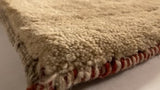 Persian Rug Gabbeh Handmade Area Tribal 5'11"x8'10" (6x9) Red Whites/Beige Pictorial Design #31141