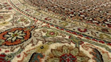 Oriental Rug Indian Handmade Round Traditional 6'3"x6'2" (6x6) Blue Mahi Fish Design #32180