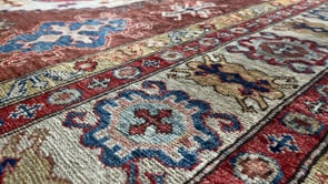 Oriental Rug Pakistani Handmade Area Transitional 5'8"x8'2" (6x8) Brown Kazak Design #33119