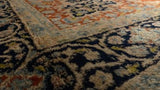 Persian Rug Kerman Handmade Area Traditional 5'10"x9'8" (6x10) Orange Open Field Floral Design #3807