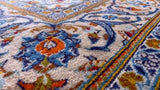 Persian Rug Ardakan Handmade Area Traditional 5'1"x8'6" (5x9) Whites/Beige Blue Floral Design #19460