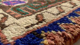Persian Rug Tuyserkan Handmade Area Tribal Vintage 5'0"x8'8" (5x9) Pink Purple Geometric Design #10834