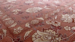 Persian Rug Tabriz Handmade Area Traditional 5'2"x7'6" (5x8) Pink Floral Design #25720