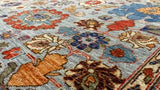 Oriental Rug Pakistani Handmade Area Transitional 5'0"x7'1" (5x7) Blue Oushak Design #35567