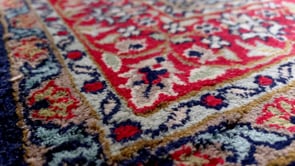 Oriental Rug Kashmiri Handmade Area Traditional 2'0"x3'1" (2x3) Red Blue Floral Design #33490