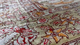 Oriental Rug Turkish Handmade Area Traditional 2'1"x3'4" (2x3) Whites/Beige Orange Tree of Life Design #34549
