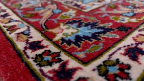 Persian Rug Isfahan Handmade Area Traditional 2'4"x3'7" (2x4) Blue Red Floral Design #23229