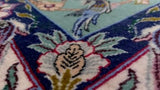 Persian Rug Isfahan Handmade Area Traditional 2'5"x3'8" (2x4) Green Pink Vase Floral Animals Design #27901
